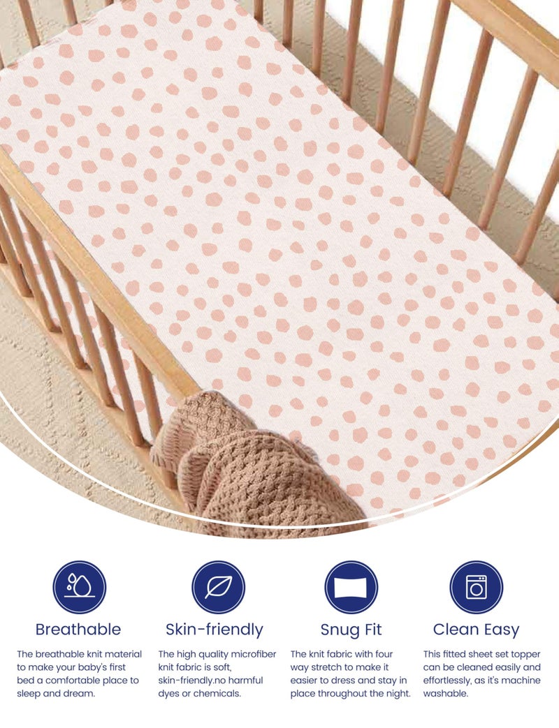 TotAha Premium Stretchy Crib Sheets (2-Pack)-Hypoallergenic, Silky Comfort, Buttery Soft, Calming Effect, All-Season Jersey-Knit Sheets, 9'' Extra Deep Pocket - Image 3