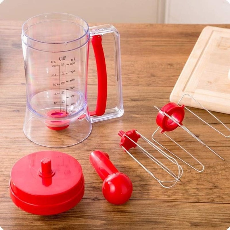 Acrodi Pancake & Cupcake Mixer Batter Dispenser Perfect Baking Tool Bakeware Maker with Measuring Label - Image 5