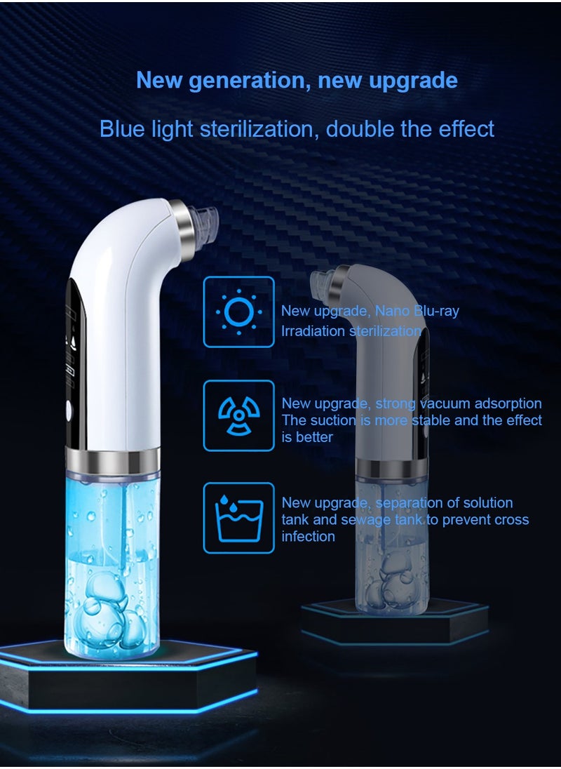 Joshberg Blackhead Remover Pore Vacuum Facial Cleaner 6 Suctions USB Rechargeable Facial Cleaning Tools  - Image 5