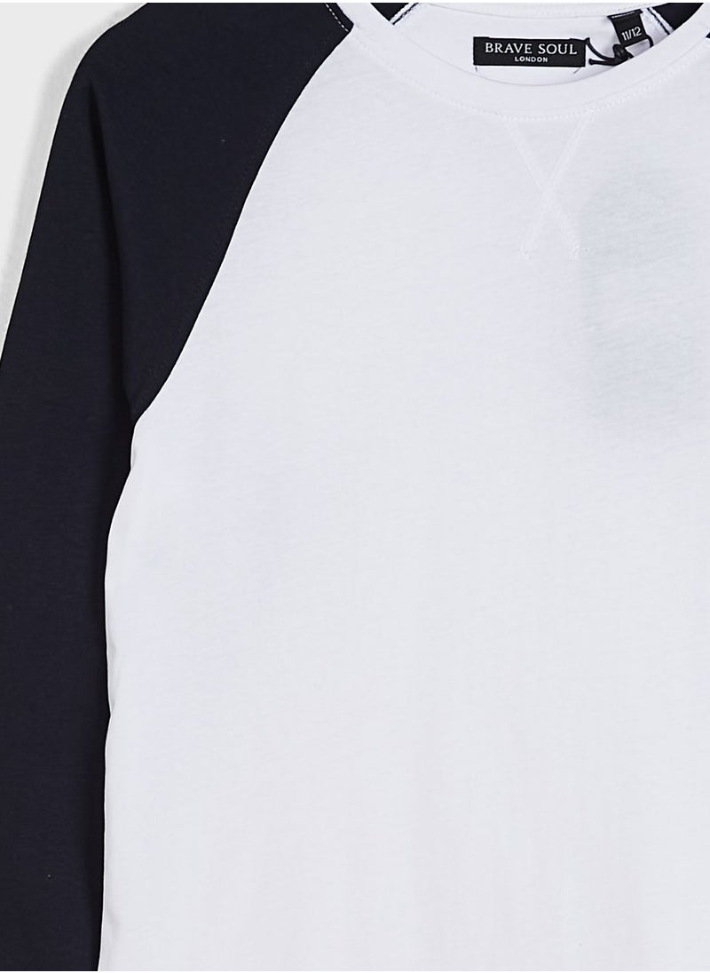 BRAVE SOUL - Boys Colorblock T-Shirt - Image 1