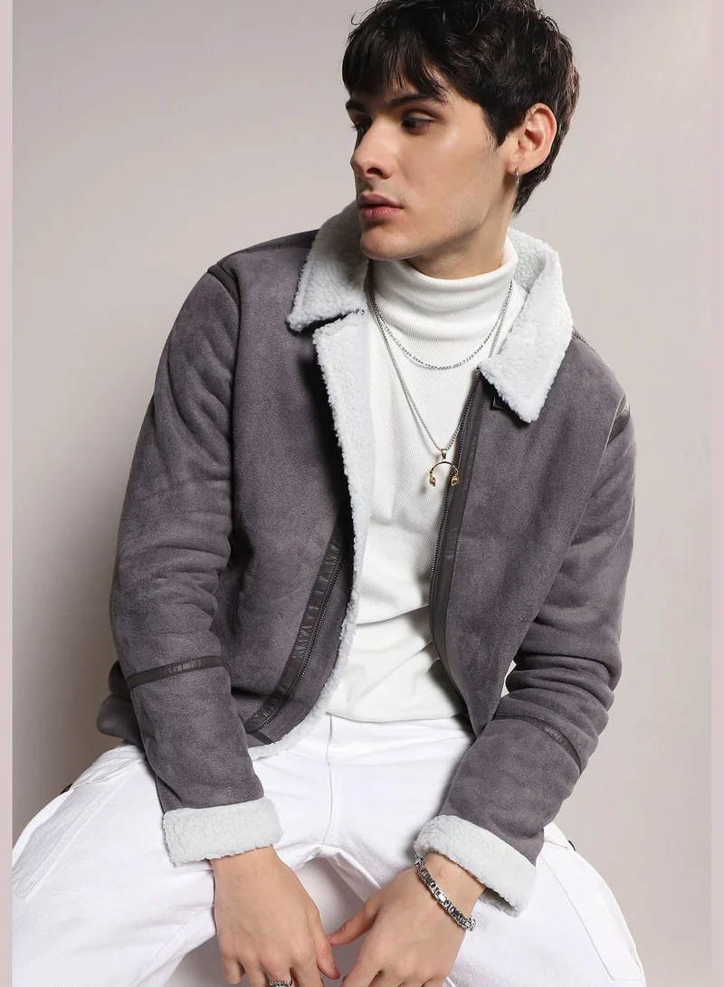 Campus Sutra Color Block Jacket