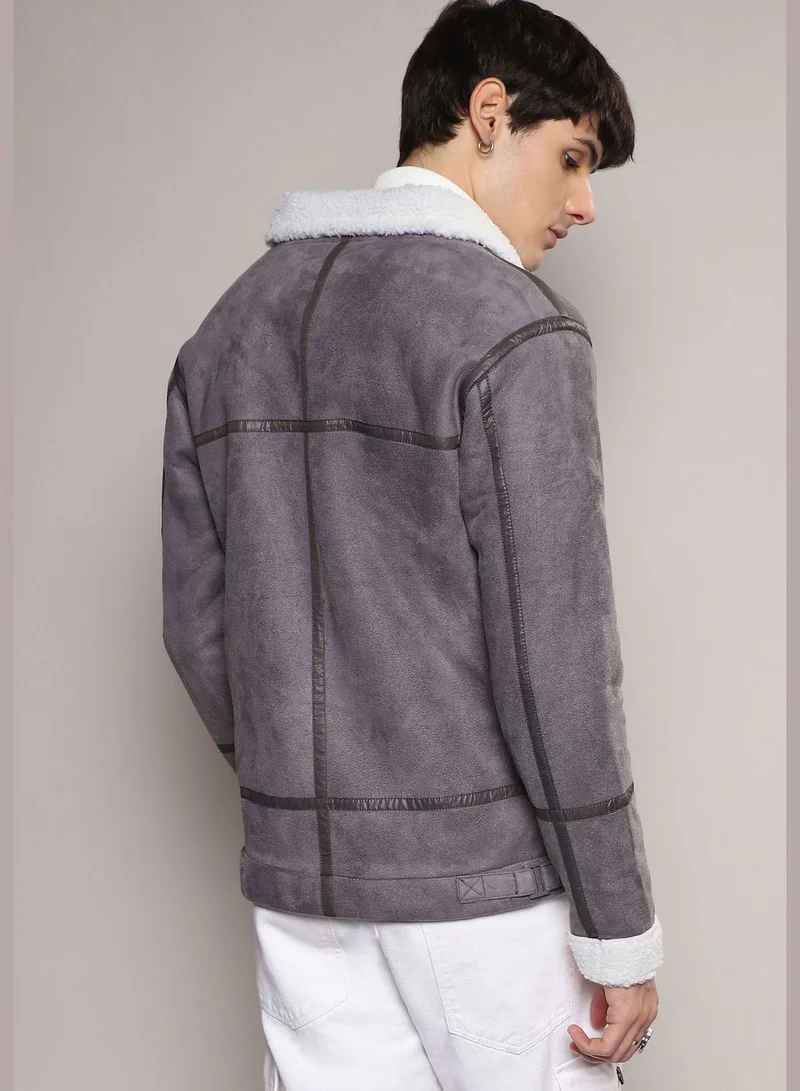 Campus Sutra Color Block Jacket