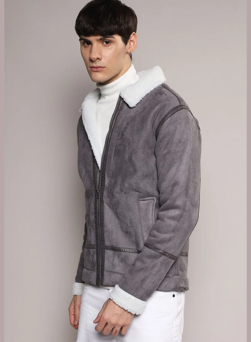 Campus Sutra Color Block Jacket