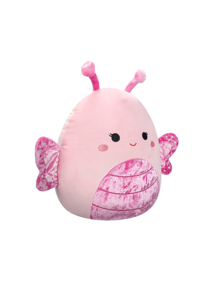 Squishmallows 12 inch Medium Plush Light Pink Velvet Butterfly with Pink Belly, Antennas, and Wings Officially Licensed Kellytoy Plush Toy Colorful Soft Gift for Kids  Washable- Multicolor - Image 2