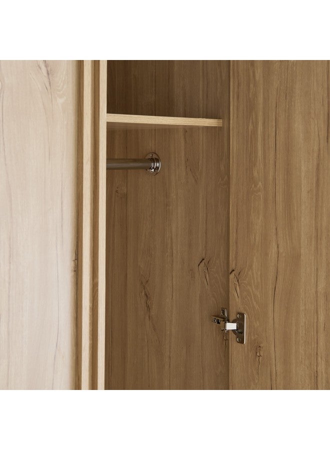 Home Box Dynasty 6-Door Wardrobe with 2 Drawers and Mirror 55 x 220 x 235 cm  - Image 5
