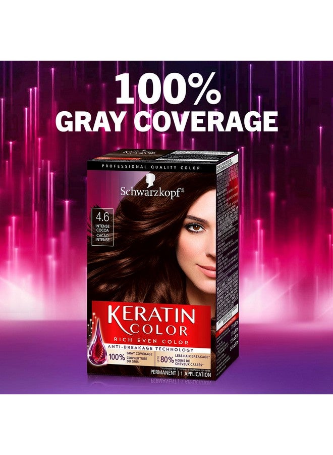 Schwarzkopf Keratin Color Permanent Hair Color Cream 4.6 Intense Cocoa - Image 4