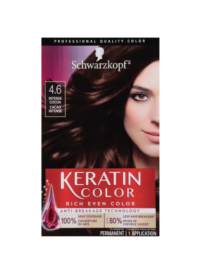 Schwarzkopf Keratin Color Permanent Hair Color Cream 4.6 Intense Cocoa - Image 2