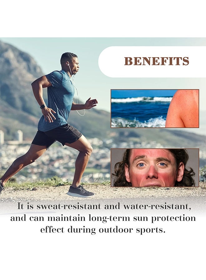 East Moon Men'S Sunscreen SPF50+,Moisturizing And Non-Sticky Sun Cream,Anti-Oxidation Reduce Skin Damage For Men,Sunscreen Lsolating Cream Effective UV Protection 50g - Image 3