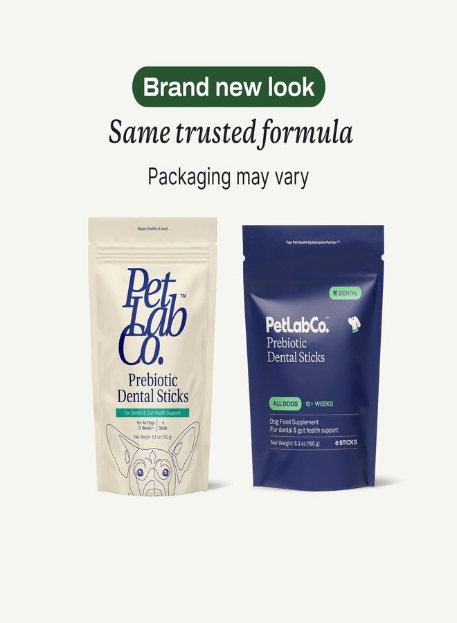 PetLab Co. Dental Sticks - Dog Dental Chews -Target Plaque & Tartar Build-Up at The Source - Designed to Maintain Your Dog’s Oral Health, Keep Breath Fresh and Provide Digestive Help (6 Sticks) - Image 2