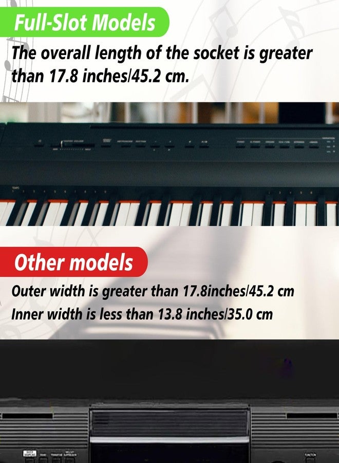 Feifeiya Music Sheet Stand, Music Rest Compatible with Yamaha PSR/YPT/KB/P Series, Keyboard Score Stand Set Includes 4 Book Clip, Piano Keyboard Stickers for 37-88 Key Models - Image 3