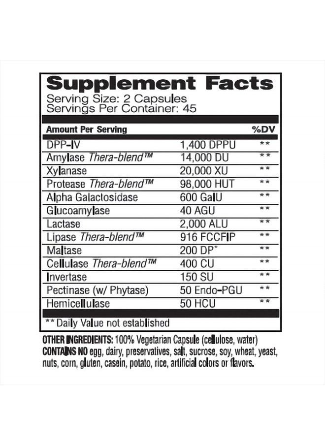 ENZYMEDICA Digest Spectrum, Enzymes for Multiple Food Intolerances, Breaks Down Problem Foods, 90 Capsules  - Image 5