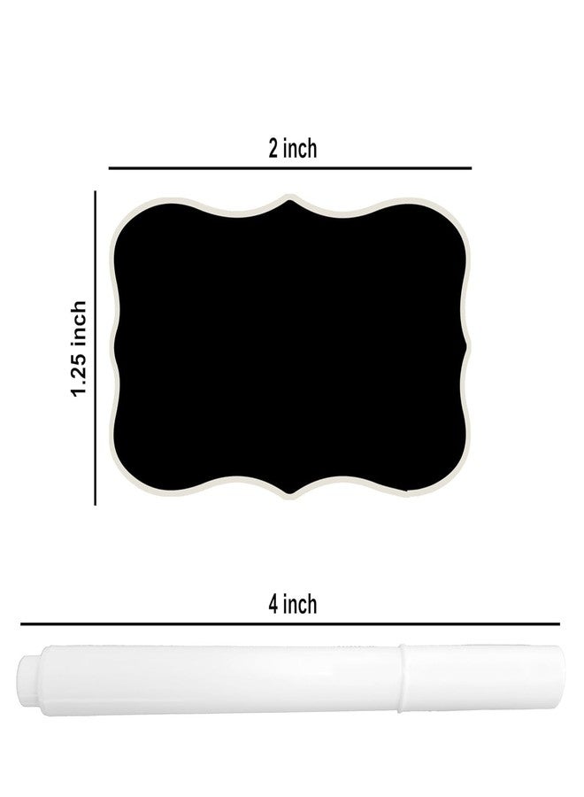 CONSILA Waterproof Blackboard Sticker Set of 24 Sticker, Self Adhesive Stickers for Spice Jar Labels - Kitchen - Set of Chalk Seasoning Jar, Chalkboard Labels Kitchen & Pantry with Pen Containers - Image 2