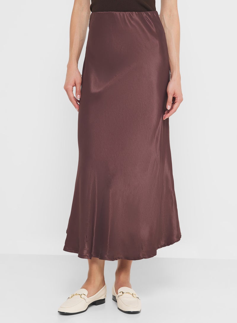 FYOR Women's Long Brown Skirt - Image 1