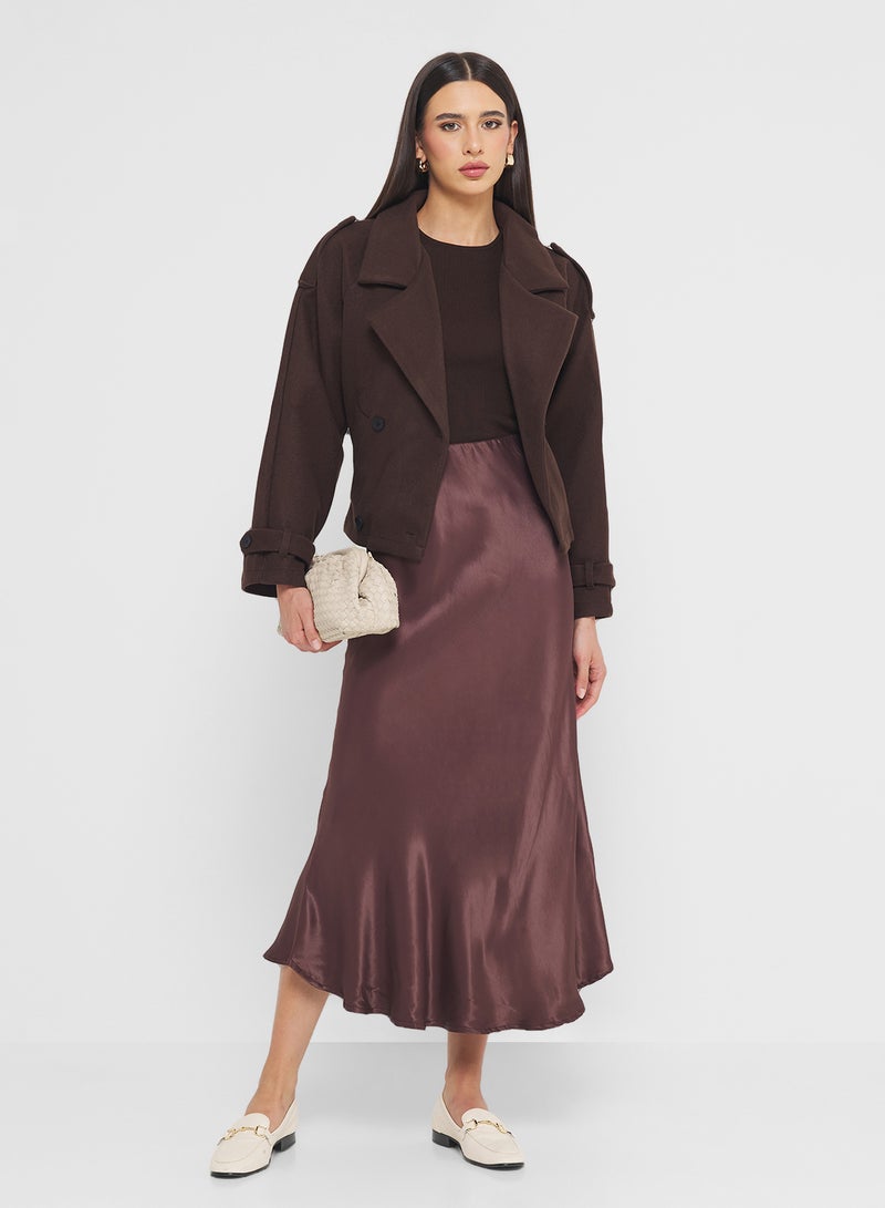 FYOR Women's Long Brown Skirt - Image 4