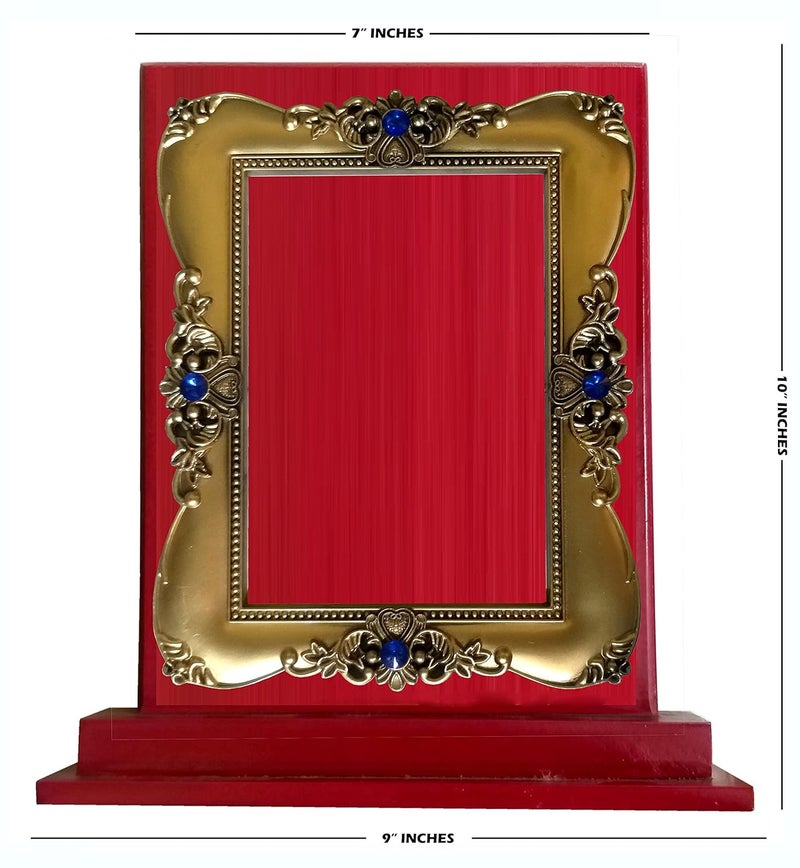Be Win Wooden Red Rectangular Designed Fiber Stone Frame Momento for Sports Event, Functions & Other Events - Image 3