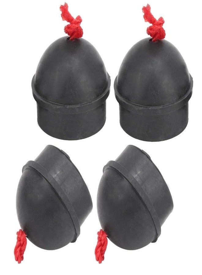Chiffonade 4pcs Cue Chalk Holder with Cord, Rubber Pocket Billiard Pool Chalk Holders 1.57 x 1.38 x 1.57in for Cue Tip Chalk Accessory(Black) - Image 5
