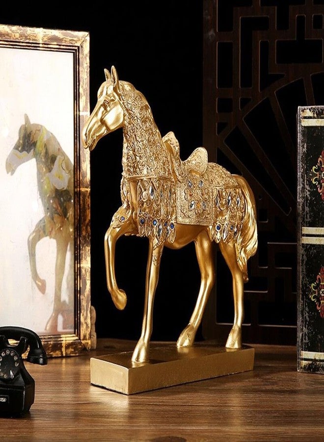FUNSXBUG Chinese Feng Shui Horse Statue Sculpture Figurines Home Office Decoration Tabletop Decor Ornaments for Wealth and Success Good Lucky Gifts - Image 5