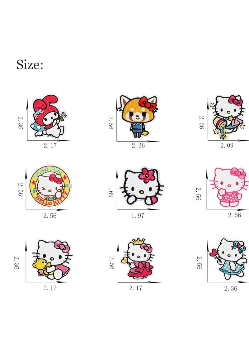 SYOSI Iron on Patches, 15 PCS Embroidered Iron On Patches DIY Accessories, Sew On Iron on Patches Fabric Repair Patches Cartoon Sonic Patches for Kids Adult Clothes Jeans Jackets Hats Shoes Backpacks - Image 2