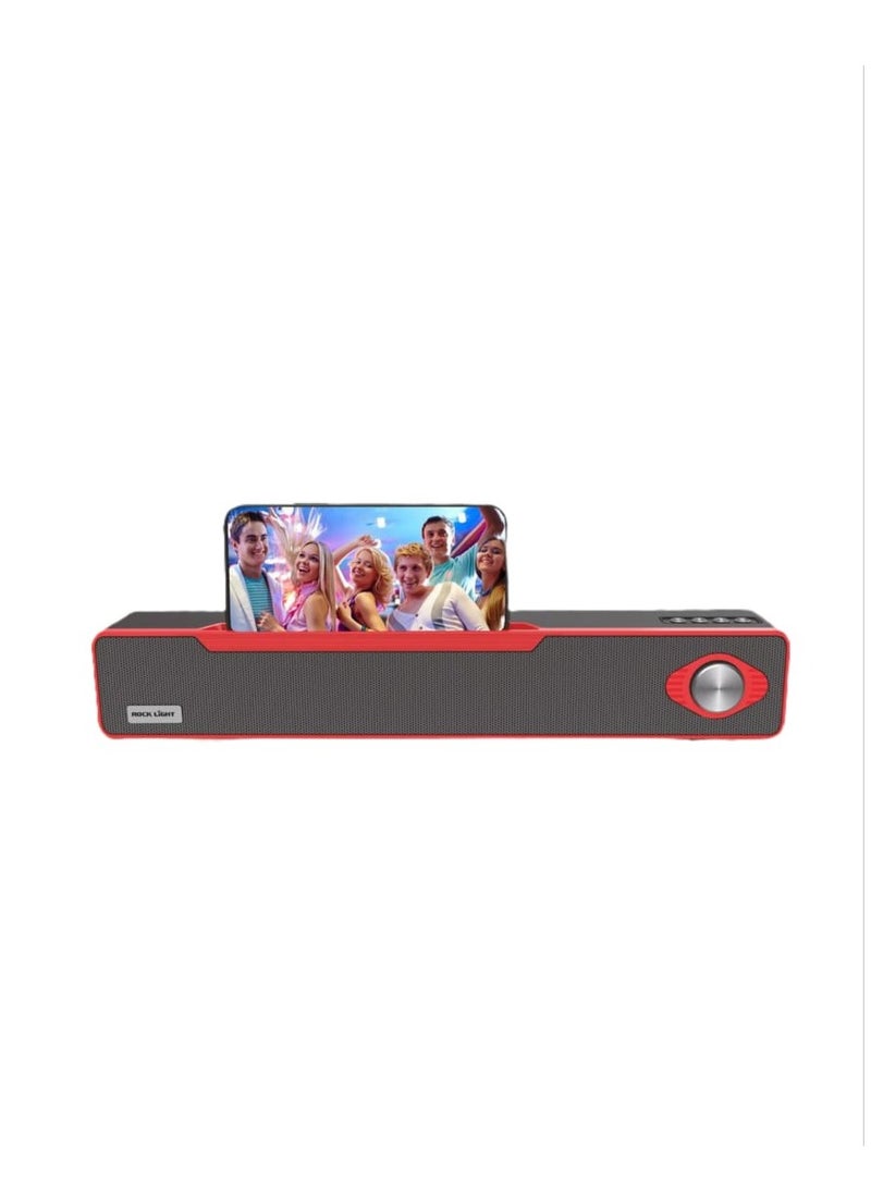 ROCK LIGHT 3D Stereo Wireless Soundbar with RGB Light RL-S508 with TWS Support, AUX, BT V5.0, USB Port, TF Card and FM Radio - Image 1