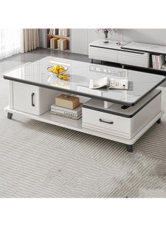 DubaiGallery TV Cabinet Coffee Table TV Cabinet Combination Expandable Light Luxury Floor Standing  - Image 2