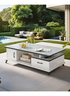 DubaiGallery TV Cabinet Coffee Table TV Cabinet Combination Expandable Light Luxury Floor Standing  - Image 3