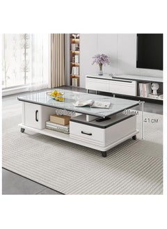 DubaiGallery TV Cabinet Coffee Table TV Cabinet Combination Expandable Light Luxury Floor Standing  - Image 4