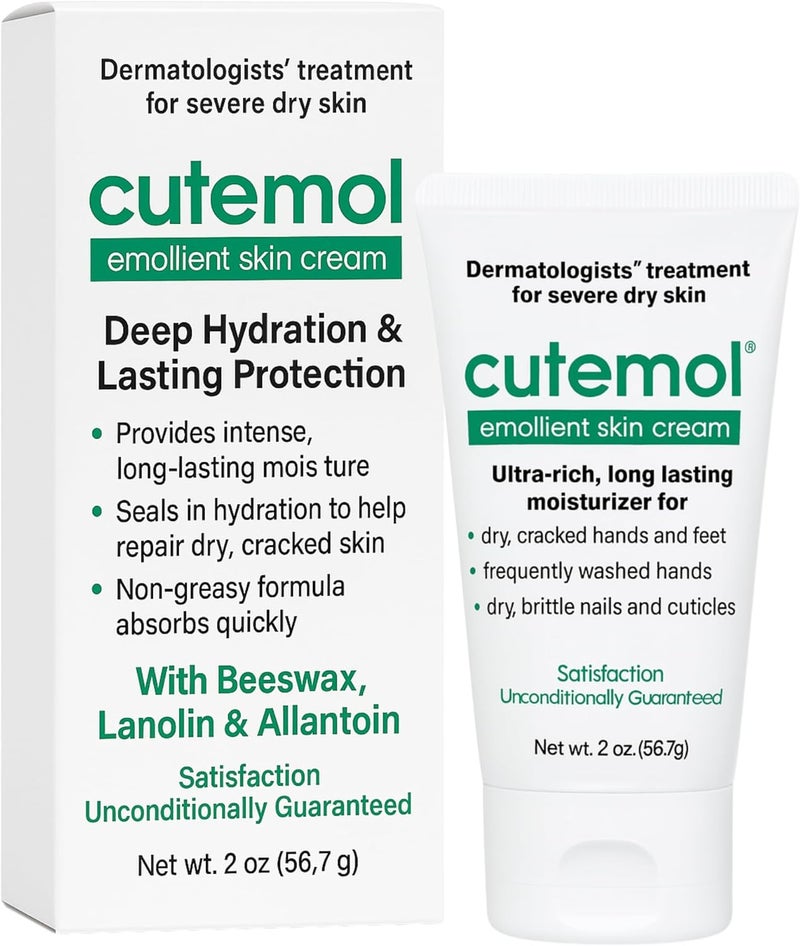 Cutemol Emollient Skin Cream - 2 Ounce Ultra-Rich Moisturizer for Severe Dry Skin - Image 1