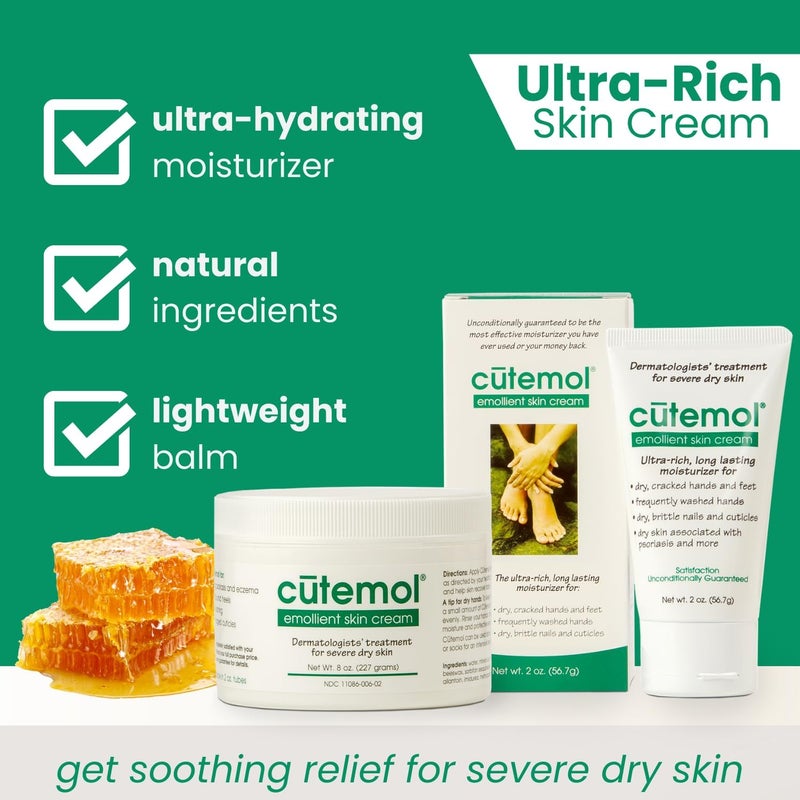 Cutemol Emollient Skin Cream - 2 Ounce Ultra-Rich Moisturizer for Severe Dry Skin - Image 2