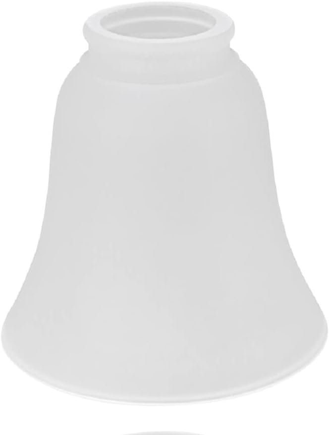Aspen Creative 23046-4A Transitional Style Bell Shaped Frosted Shade, 2-1/8" Fitter Size, 4-3/4" Height x 4-3/4" Diameter, 4 Pack REPLACEMENT GLASS - Image 2