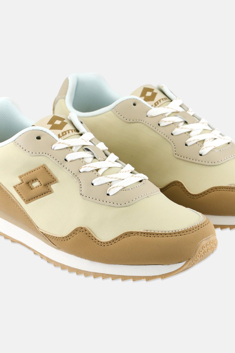 LOTTO Women Lace Up Outdoor Shoes, Beige - Image 2