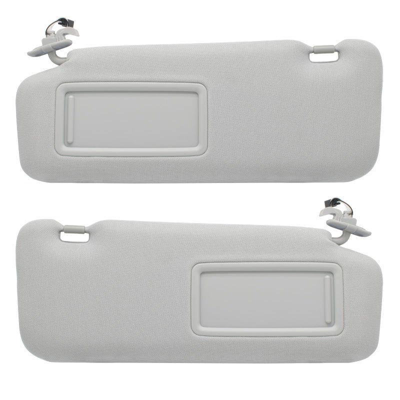 NHILES Left Driver Right Passenger Sun Visor Compatible with Mazda CX9 20102015 Sun Visor Replacement Number TD1169320C75 TD1269320C75 TD1169270B75 TD1269270B75 ColorGray
