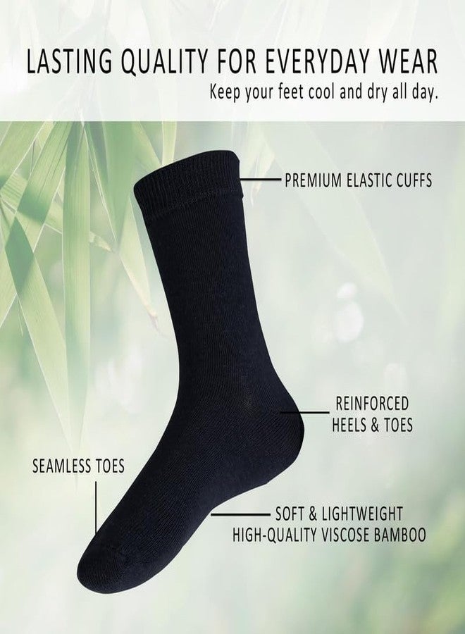 MIKONIKO Boys & Girls Black Calf Length Solid School Socks (Pack of 3 Pairs), 4-5 Years - Image 4