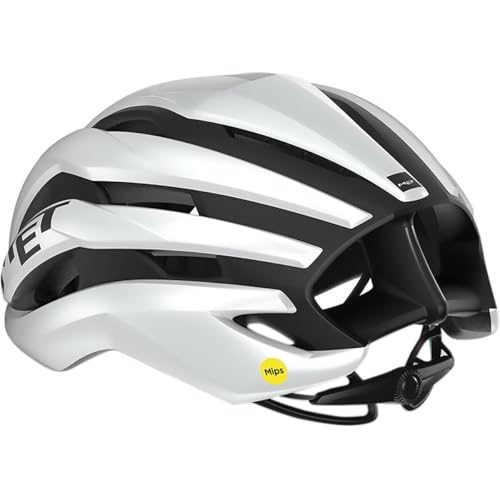 MET Trenta MIPS Helmet, White/Black Matte/Glossy, Medium - Image 2