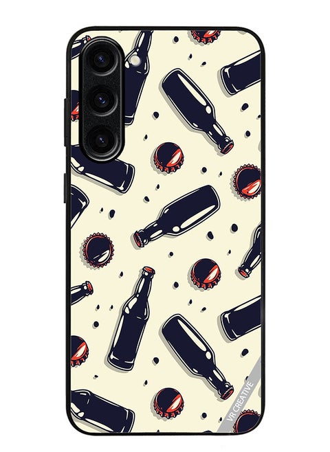 Protective Case Cover For Samsung Galaxy S24 Plus Wine Bottles Design  Multicolour