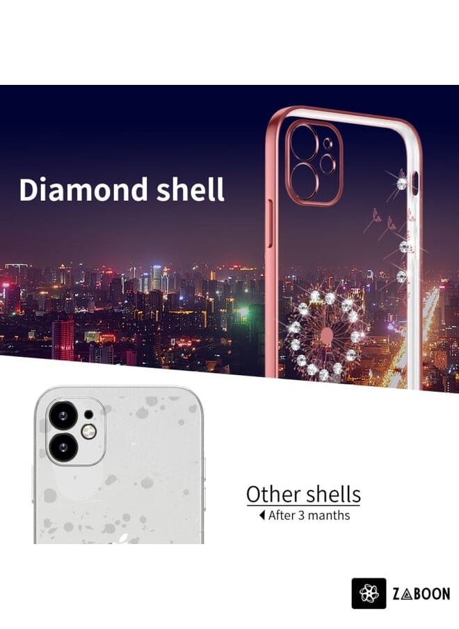 Green Tiger - For iPhone 11 Pro Max Ultra-thin Electroplating Dandelion Pattern Protective Case (Rose Gold) - Image 1