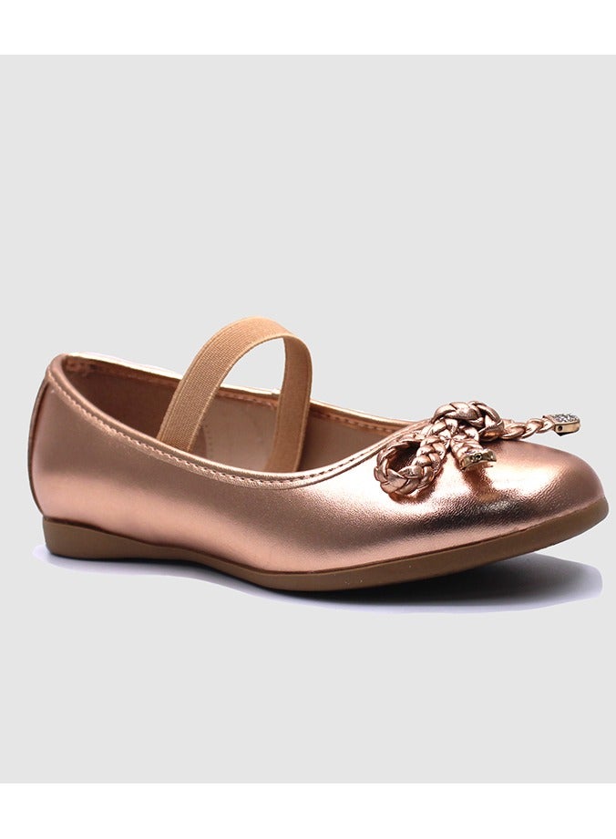 D'Daniela D' Daniela - Metallic Braided Bow Flats  - Image 1