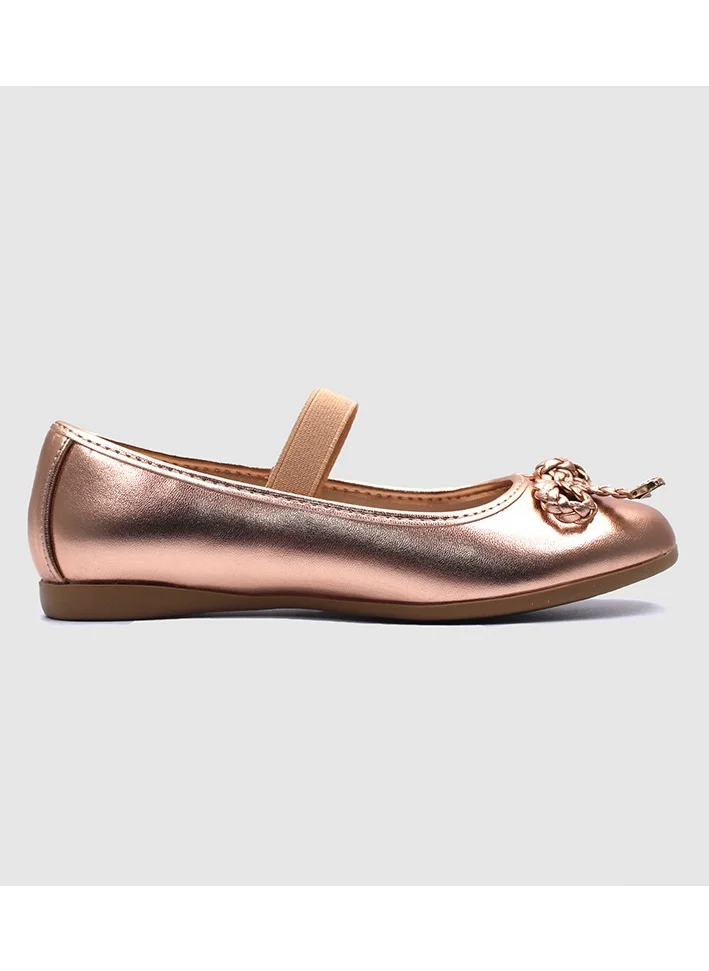 D'Daniela D' Daniela - Metallic Braided Bow Flats