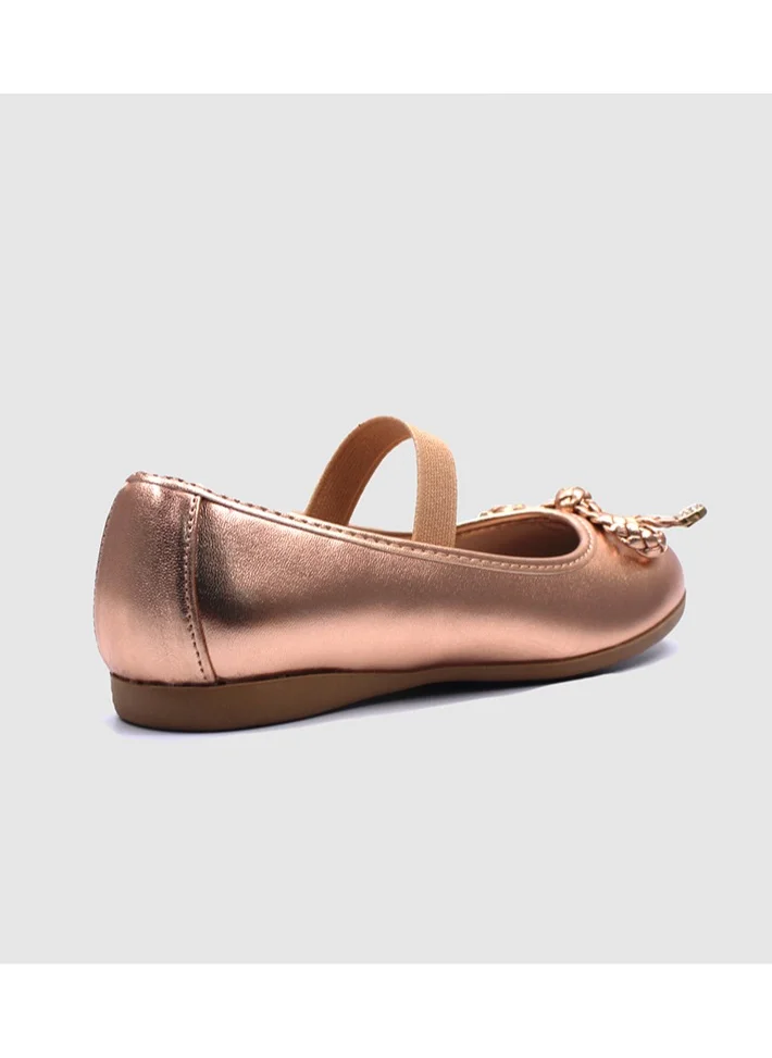 D'Daniela D' Daniela - Metallic Braided Bow Flats
