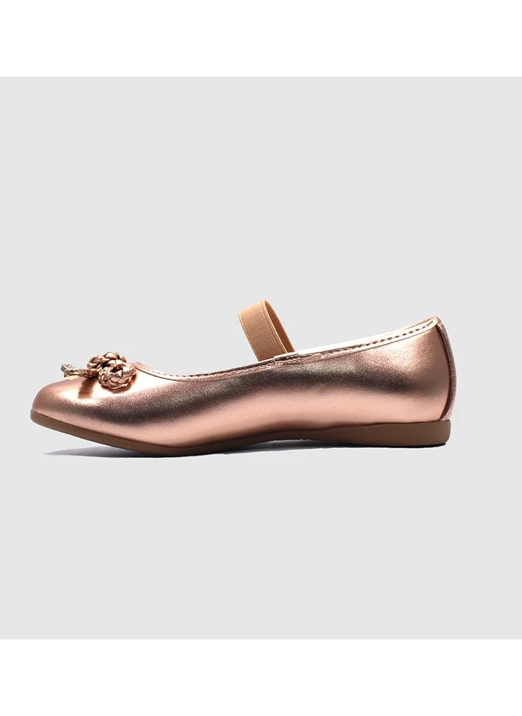 D'Daniela D' Daniela - Metallic Braided Bow Flats