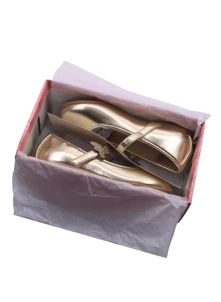 D'Daniela D' Daniela - Metallic Braided Bow Flats