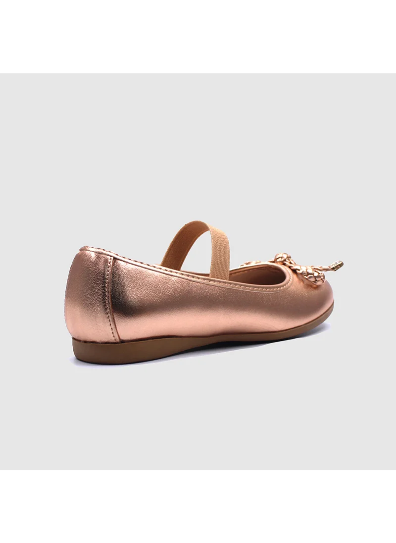 D'Daniela D' Daniela - Metallic Braided Bow Flats