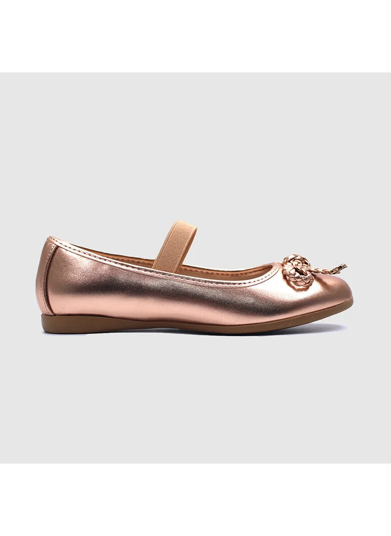 D'Daniela D' Daniela - Metallic Braided Bow Flats