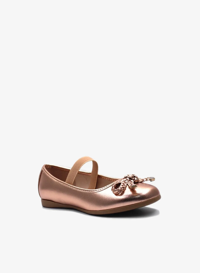 D'Daniela D' Daniela - Metallic Braided Bow Flats