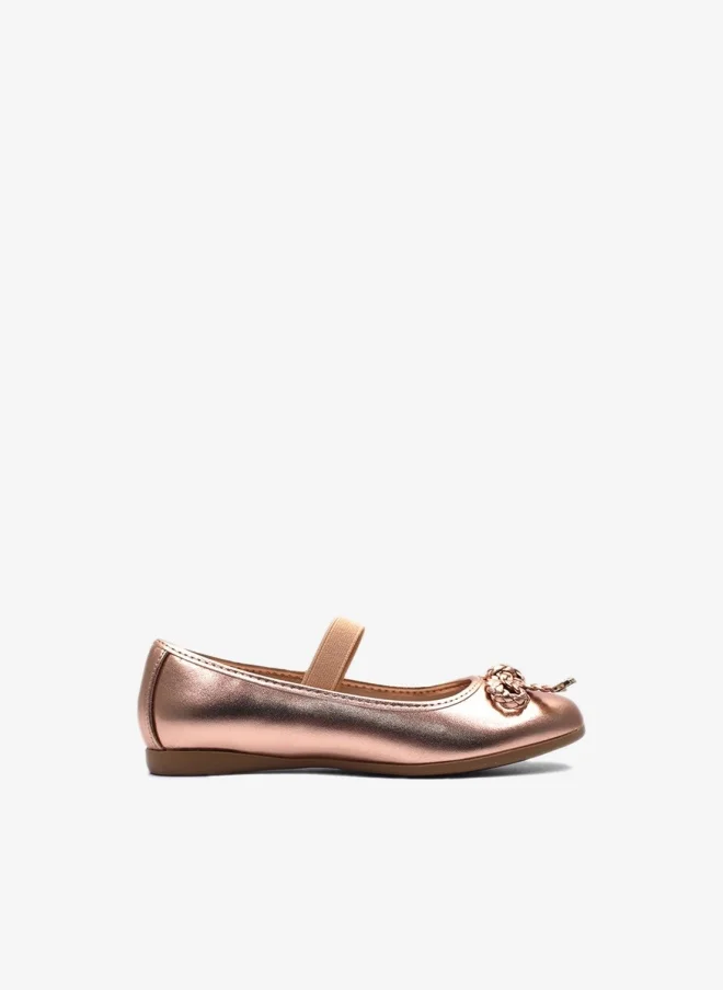 D'Daniela D' Daniela - Metallic Braided Bow Flats