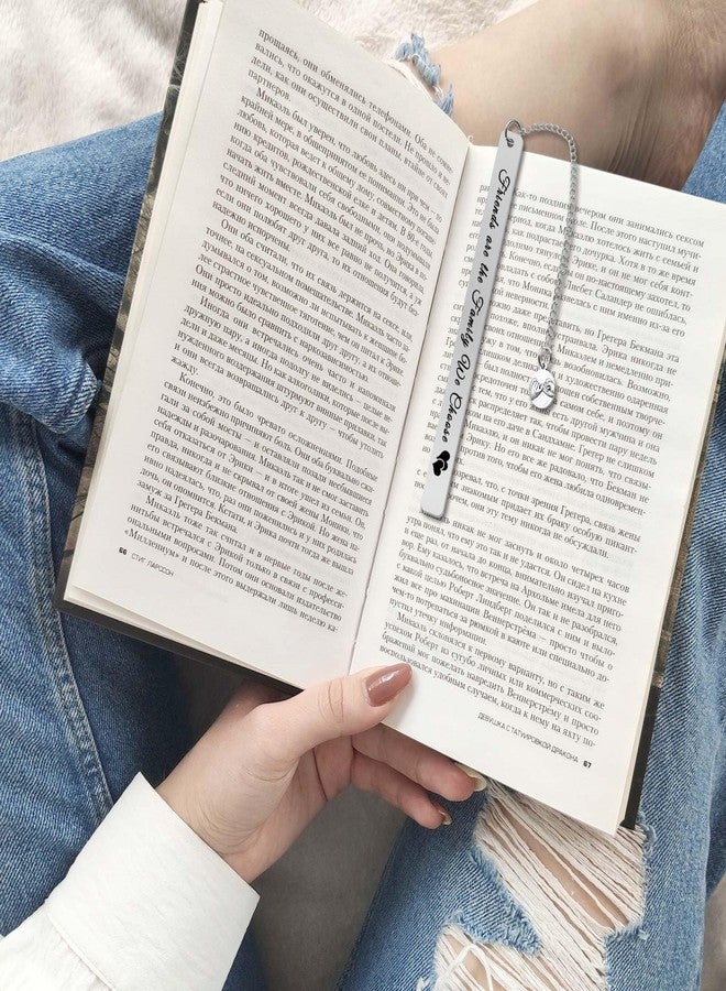 شياهويو هدايا فواصل الكتب لأفضل صديقة، هدية صداقة للنساء، الأصدقاء هم العائلة التي نختارها، هدية فواصل الكتب لأفضل صديقة، هدية تخرج لصديقة، هدايا عيد الميلاد والكريسماس للأصدقاء - Image 3
