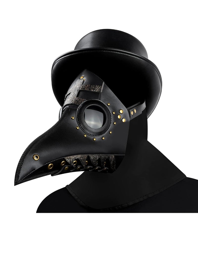 قناع الطيور الجلدية قناع Steampunk الجلدي قناع الجدة لكرات القرون الوسطى للحفلات التنكرية - Image 2
