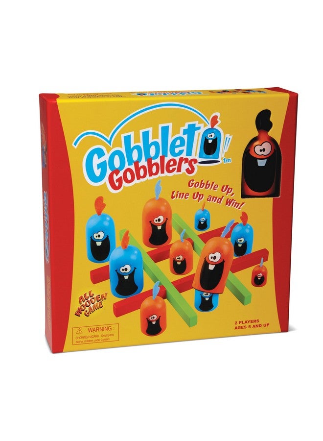 blue orange Gobblet Gobblers Fun Strategy Board Game - Award Winning Kids and Family Friendly Educational Board Game by Blue Orange Games- The Original Game, All Wooden - 2 Players for Ages 5+. - Image 1