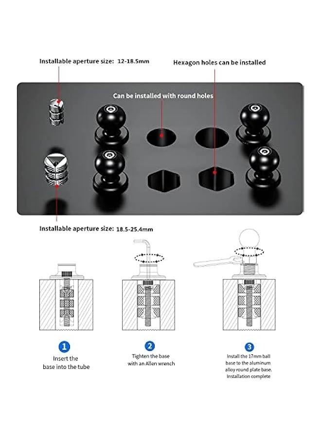 Motorcycle Fork Stem Phone Mount, Motorcycle Phone Mount, 1S One-Push Automatically Lock  Release, Fits for Fork Stem 12-25.4mm in Diameter, for 4.0-6.9 Cellphones - Image 4