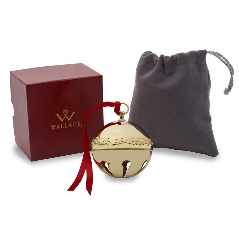 Wallace 32nd Edition 2021 Gold Plated Sleigh Bell Ornament  Gold Christmas - Image 4