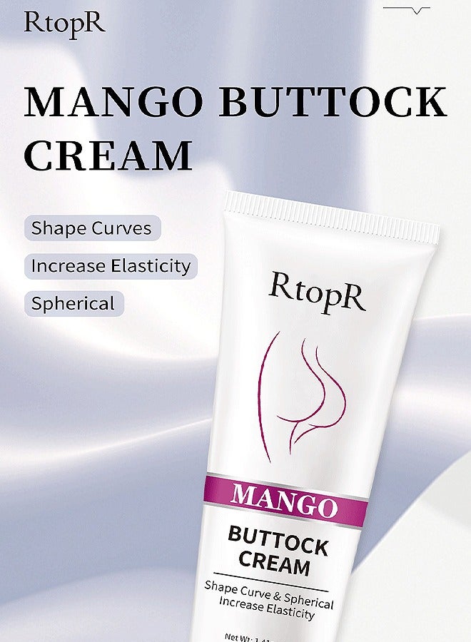 RtopR Mango Massage Buttock Cream 40G, Natural Plant Essence Can Deeply Moisturize, Relieve The Pain Of Sitting Buttocks, Tighten And Lift The Skin, And Shape The Ideal Curve Button Cream - Image 3